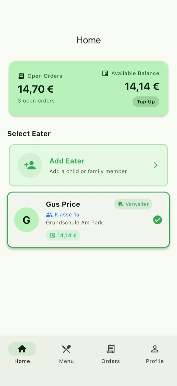 Your food, your app