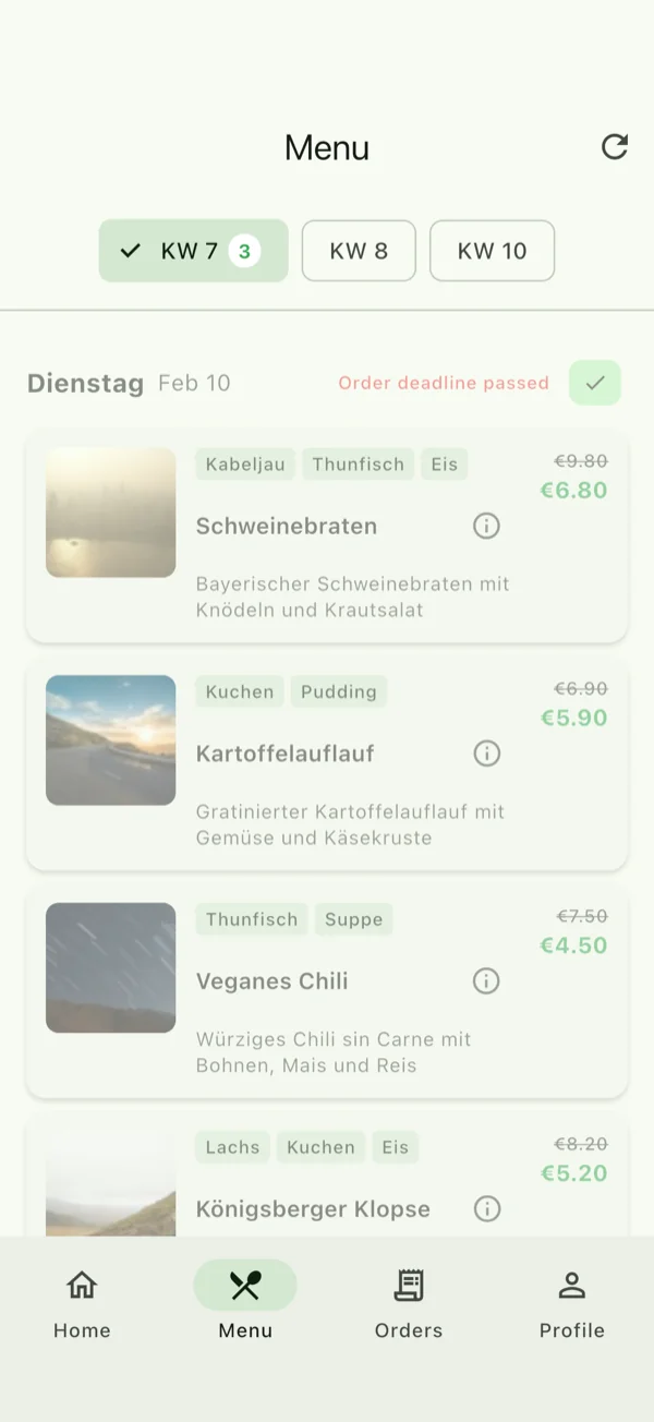 Order meals with ease