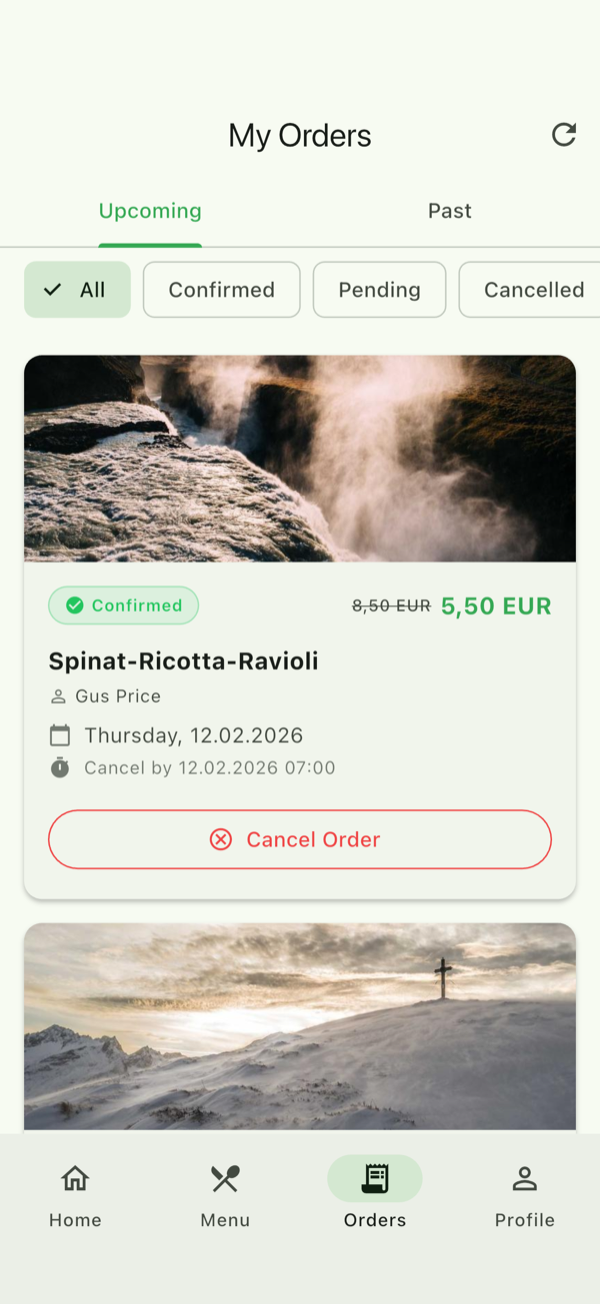 Set up auto-ordering